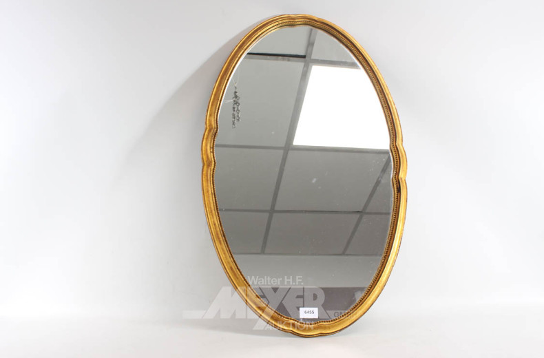 Wandspiegel, oval,