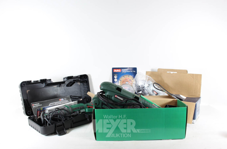 3 Handmaschinen: Bandschleifer,