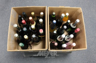 Posten Alkoholika, ca. 40 Flaschen: