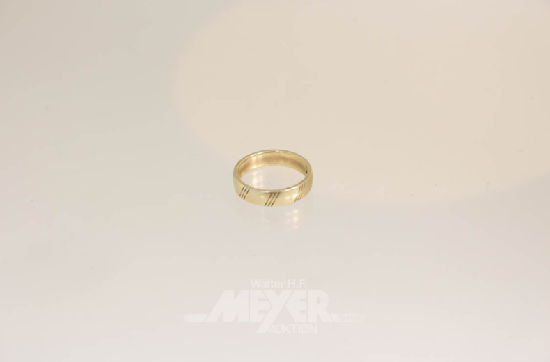 Trauring, 585er GG, Ringgröße: 49,