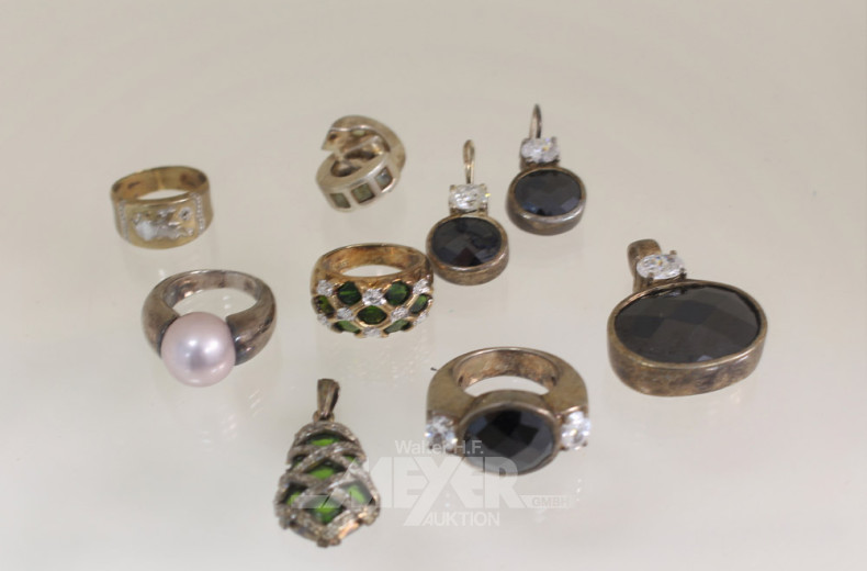 Posten Silberschmuck, ca. 180 g