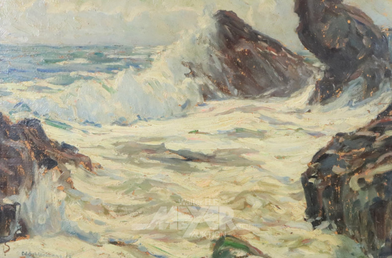 Gemälde ''Felsbrandung''