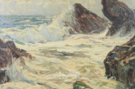 Gemälde ''Felsbrandung''