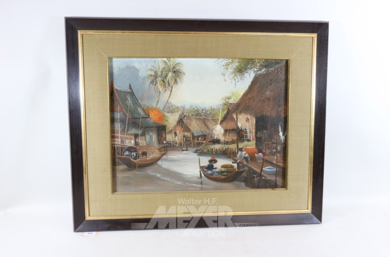 Gemälde ''Asiatische Seestadt''