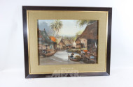 Gemälde ''Asiatische Seestadt''