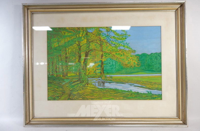 2 versch. Aquarelle: