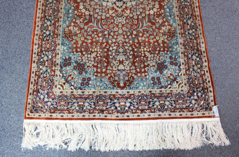 Seidenbrücke, braun/beigegrundig,