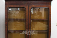 Vitrinen-Aufsatz, Mahagoni, 2-türig,