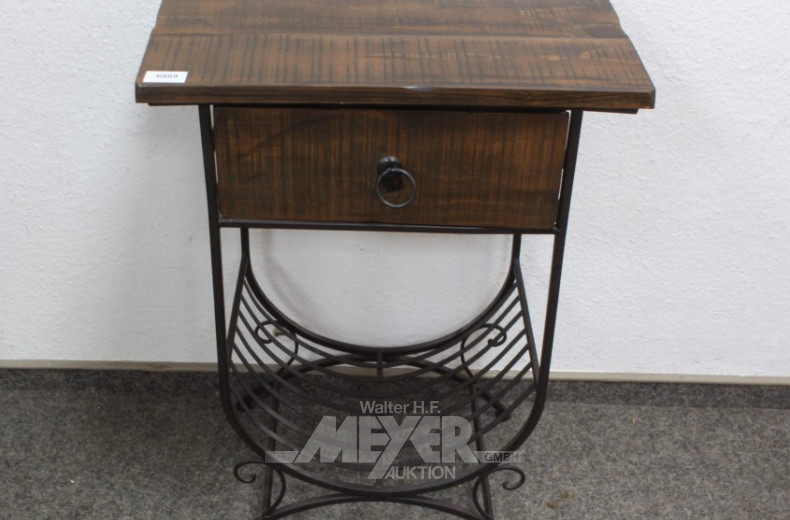 kl. Beistelltisch, Metall,