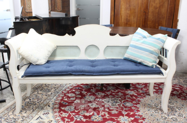 Holz-Sitzbank im Shabby Chic,