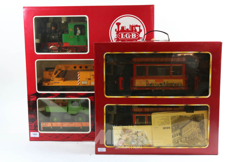 Güterzug-Set LGB, 21401 u. 1 Jubiläums-