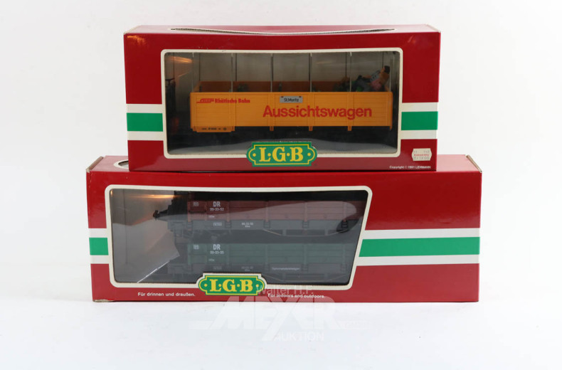 2 Waggons LGB, 3025 u. 42610
