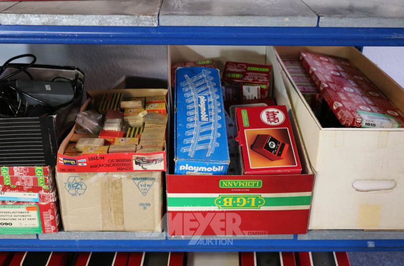 großer Posten LGB Zubehör: Schienen,