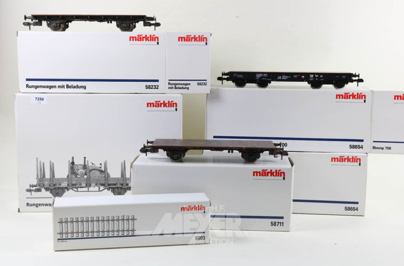 Posten versch. Wagen/Schienen MÄRKLIN: