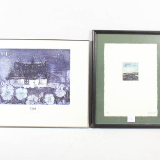 Grafik ''Bauernkate'', r.u. unles. sig.,