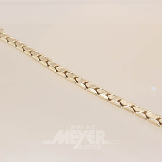 Armband, 585er GG, Länge: 19 cm,