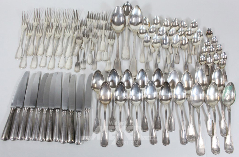Besteck, 800er Silber,