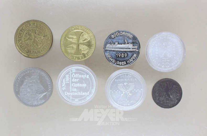 Posten Gedenkmünzen, bestehend aus: