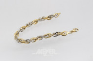 Armband, 585er GG, ca. 7 g.