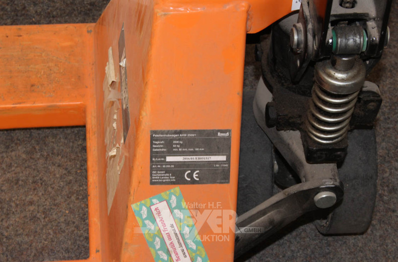 Paletten-Hubwagen HERKULES AHW 2500/1
