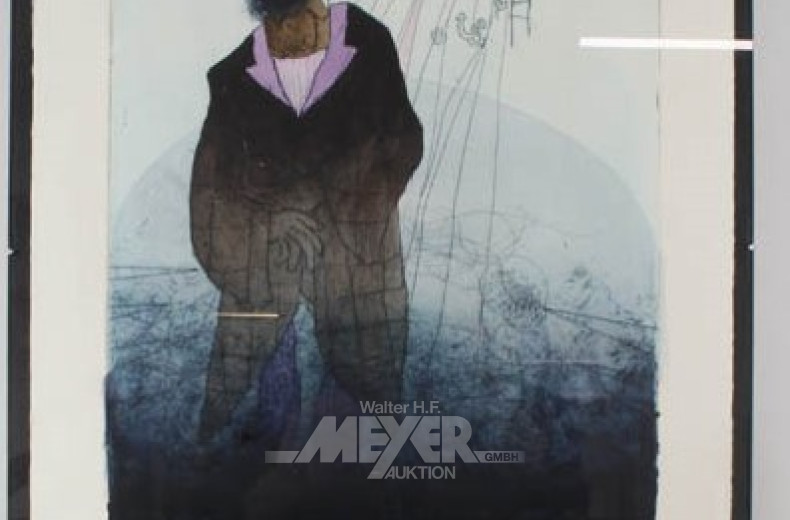 Graphik ''Der rote Faden'', 90/150,