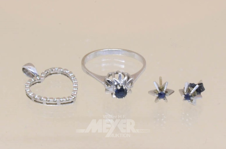 Schmuck-Set, 585er WG, best. aus: