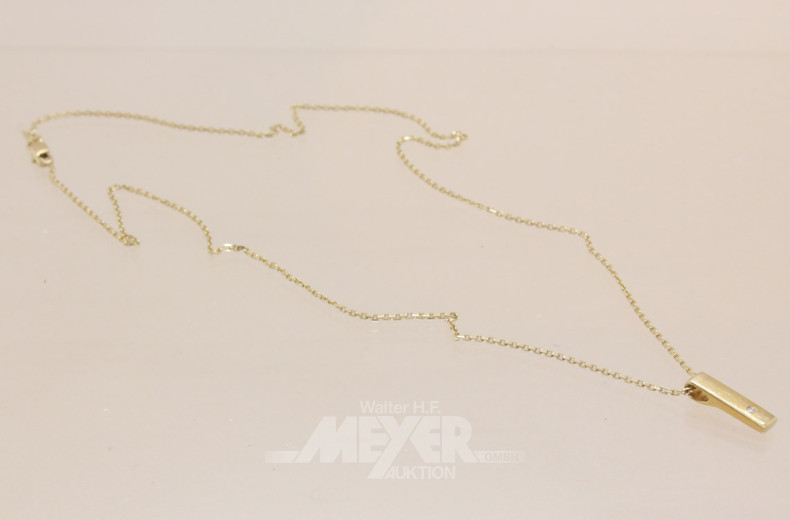 zarte Kette, 585er GG mit