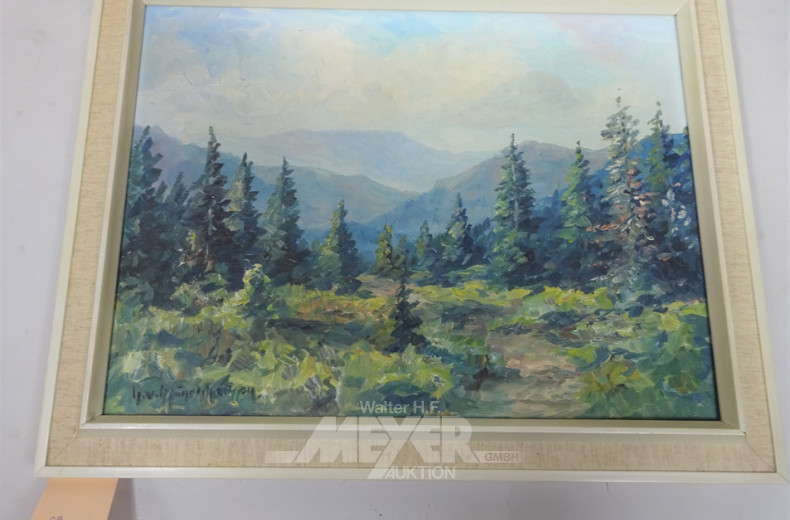 3 Gemälde ''Rügen/Gebirgslandschaft/