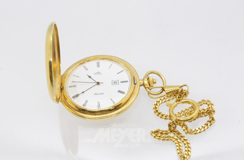 3 versch. Armbanduhren, 1 Taschenuhr