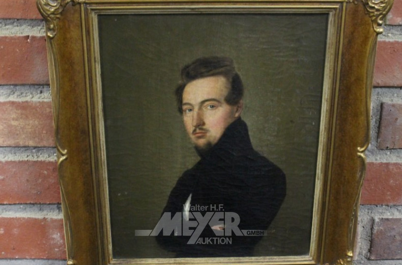Gemälde ''Biedermeier Herrenportrait''