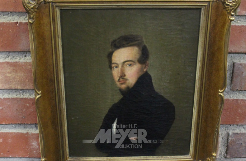 Gemälde ''Biedermeier Herrenportrait''