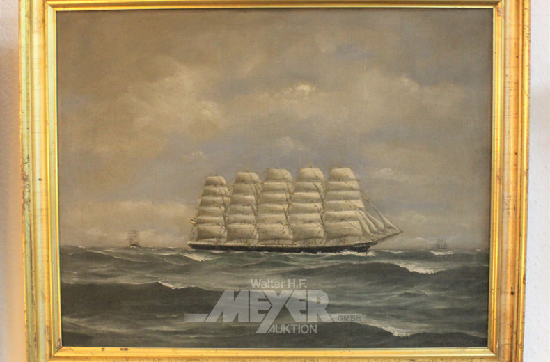 Gemälde ''Fünfmaster Preussen''