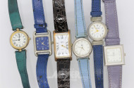 8 Armbanduhren, 5 Ringe Modeschmuck