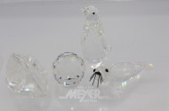 Posten Kristall-Figuren SWAROWSKI,