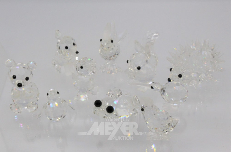Posten Kristall-Figuren SWAROWSKI,