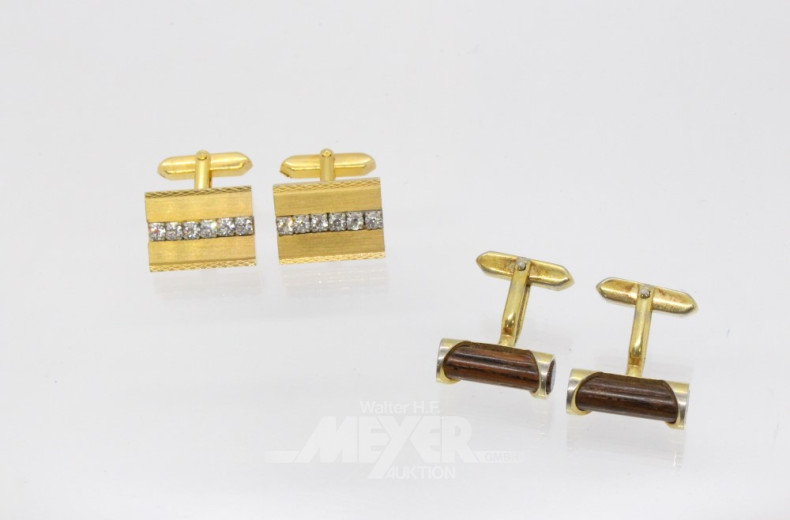 8 Herrenarmbanduhren, 2 Paar