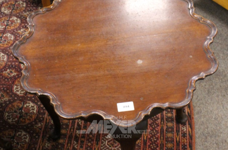 Beistellstisch, Mahagoni, ø ca. 60 cm,