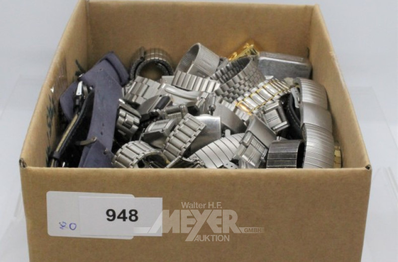 Posten Uhrenarmbänder ca. 80 Stk.,