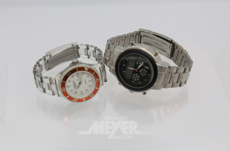 Smartwatch, 2 Herrenarmbanduhren