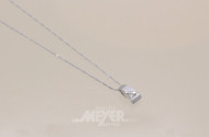Anhänger mit Kette, 950er Platin,