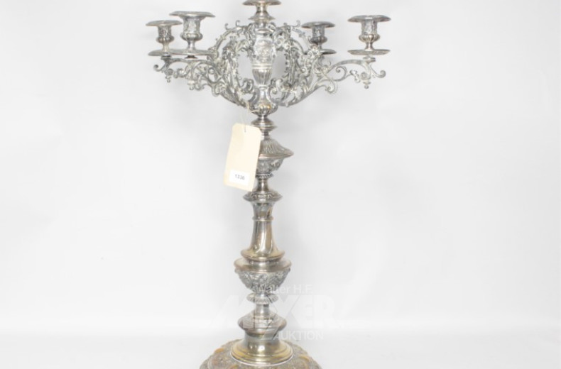 gr. Tisch-Kerzenleuchter/Kandelaber,