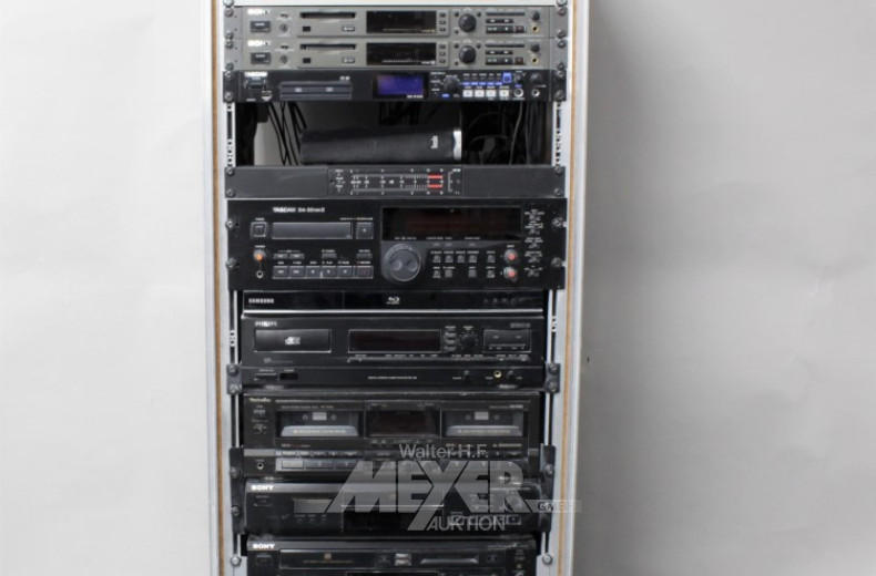 Aufnahme- u. Abspielstation, rollbar