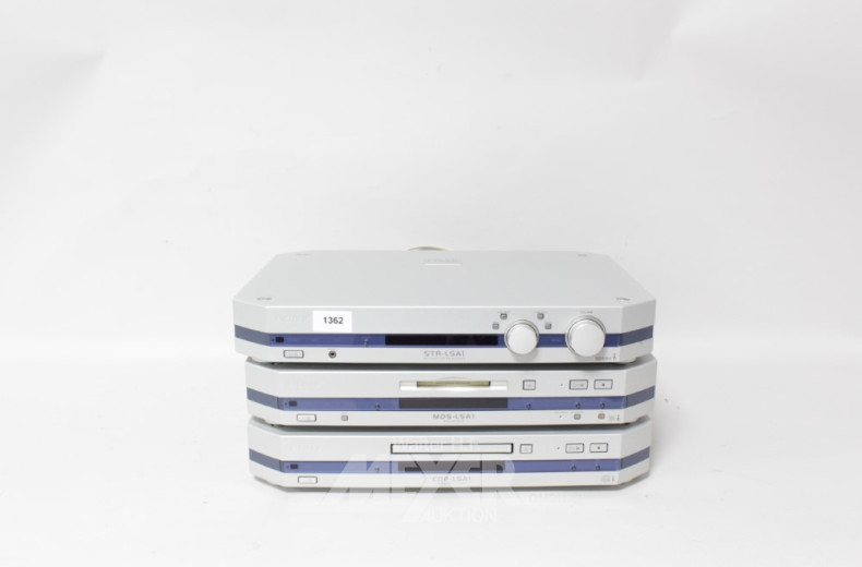 Musikanlage SONY, 3-tlg., bestehend aus: