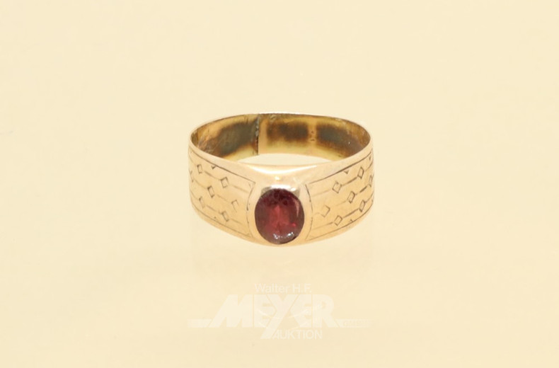 Herrenring, 585er GG (Säuretest),