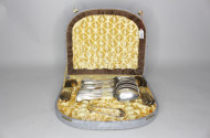 Besteck, 800er Silber, im Etui,