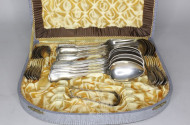 Besteck, 800er Silber, im Etui,