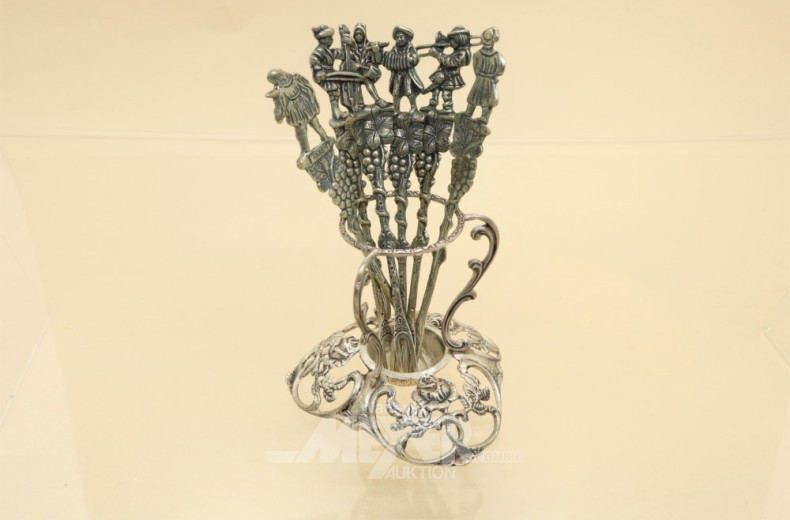 kl. Ständer, 835er Silber, mit