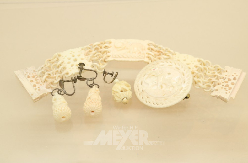 kl. Posten Horn- u. Kunststoff-Schmuck