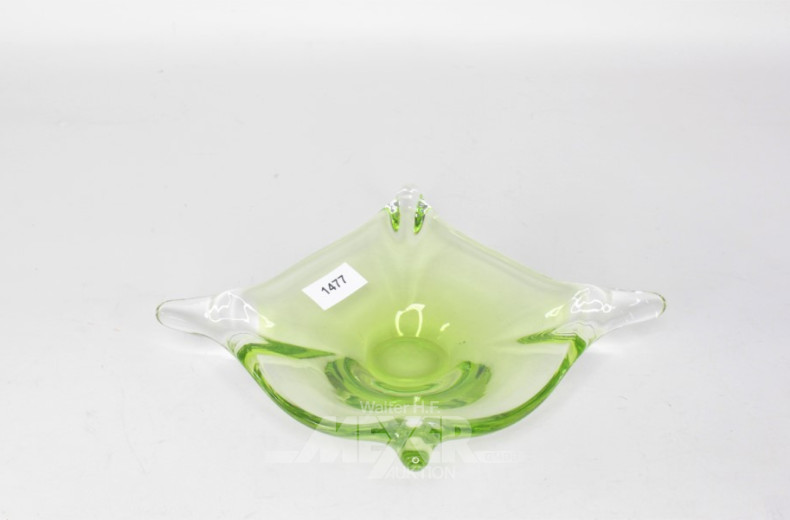 Kristallschale LAMBERT, grün