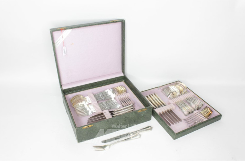 Besteck, 800er Silber, für 12 Personen,